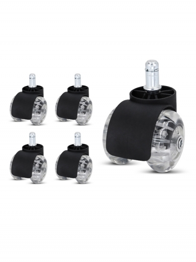 Колесики для кресла, Shutter силиконовые, набор из 5 шт-1