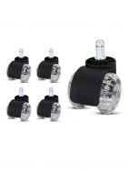 Колесики для кресла, Shutter силиконовые, набор из 5 шт